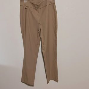 Kate Park - Tan/Gold pull-on slacks. EUC